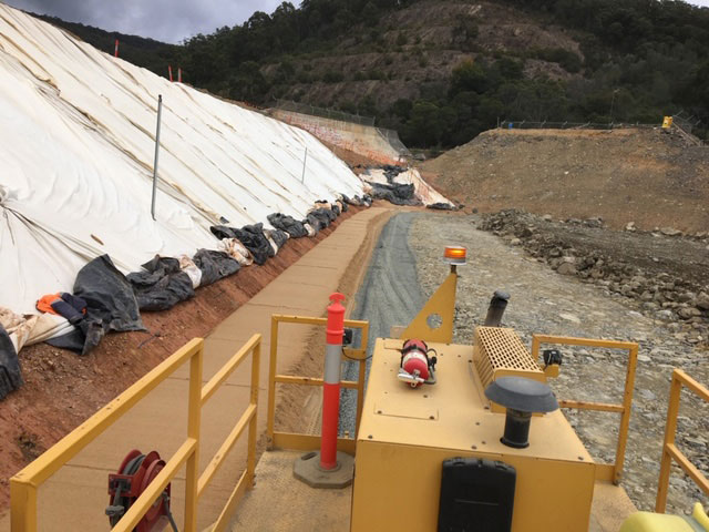 20mm placed over cut wall